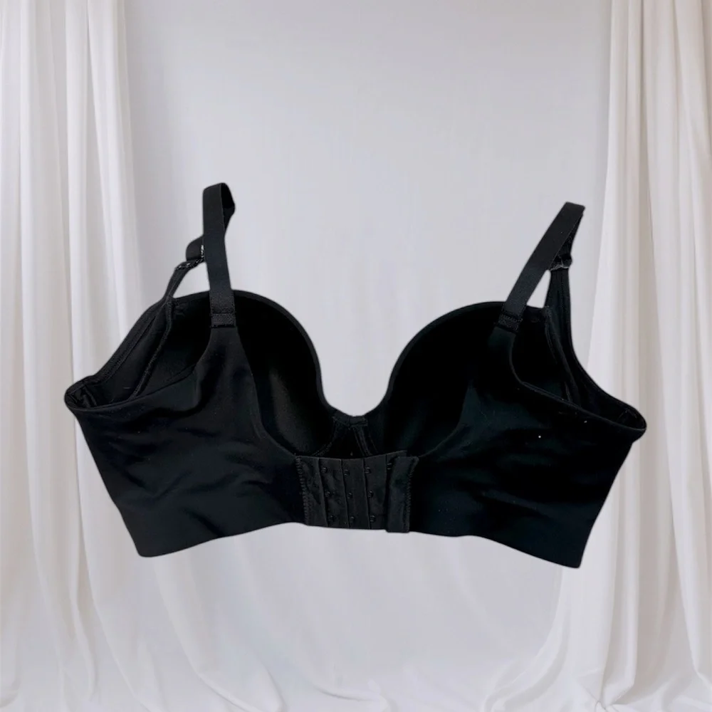 Leonisa Back Smoothing Full Coverage Black Bra Size 34B - Picture 10 of 12